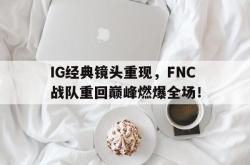 半岛体育-IG经典镜头重现，FNC战队重回巅峰燃爆全场！
